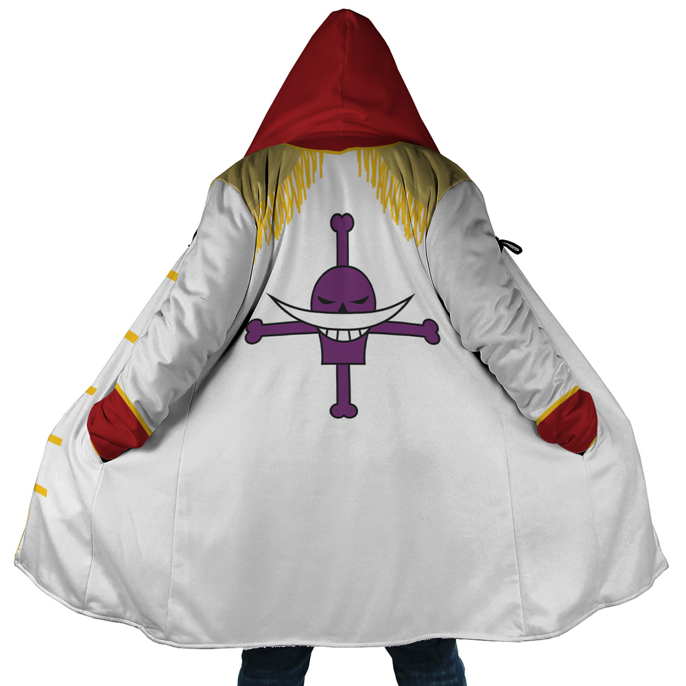 Whitebeard Edward One Piece AOP Hooded Cloak Coat MAIN Mockup - One Piece Gifts