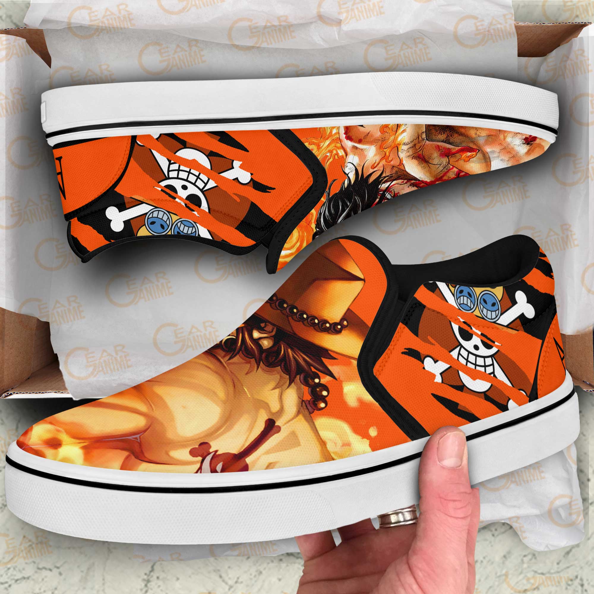 ace one piece slip ons gearanime 1 - One Piece Gifts