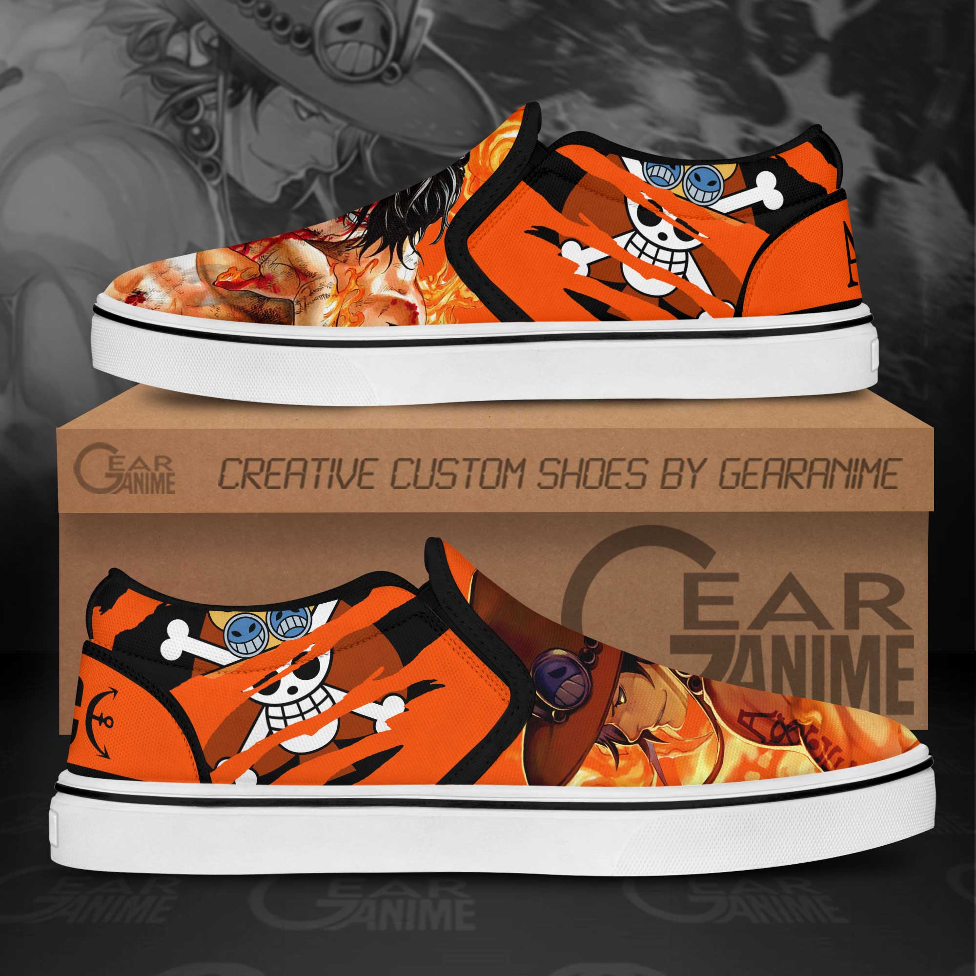 ace one piece slip ons gearanime 2 - One Piece Gifts