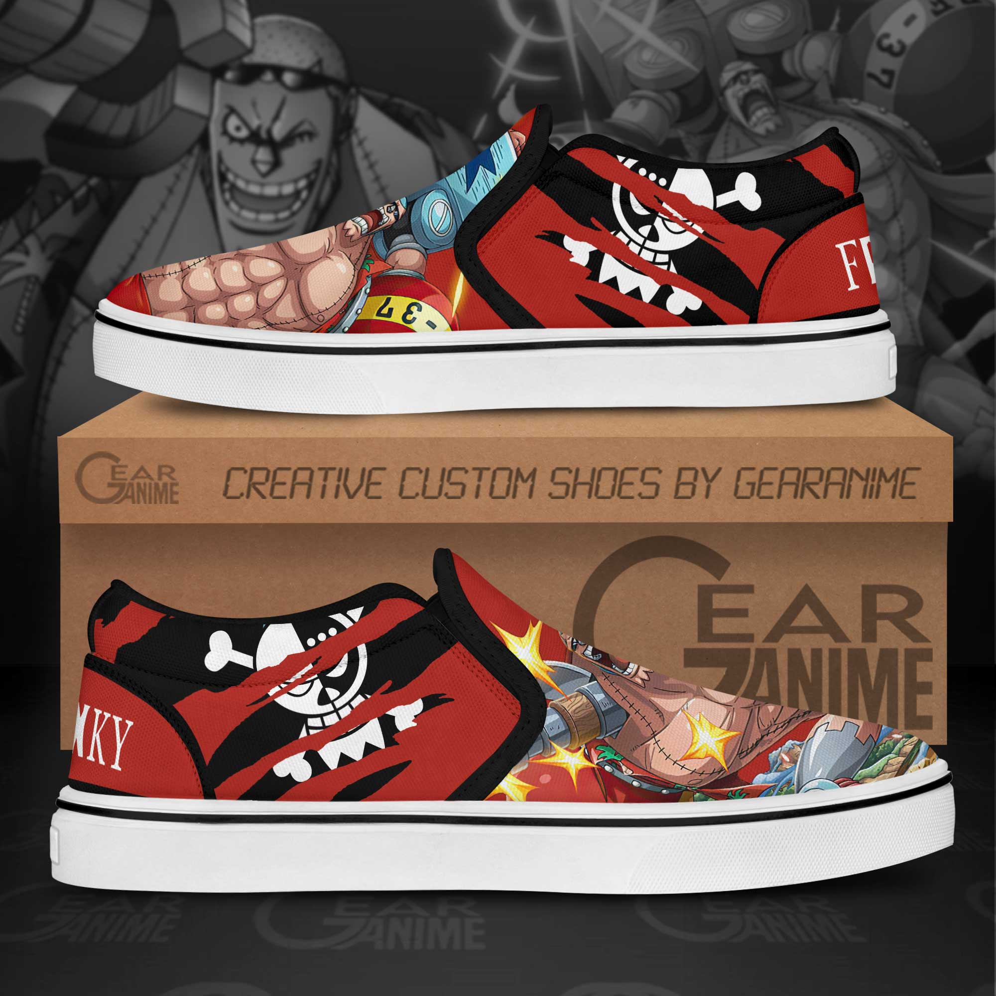 franky one piece slip ons gearanime 1 - One Piece Gifts