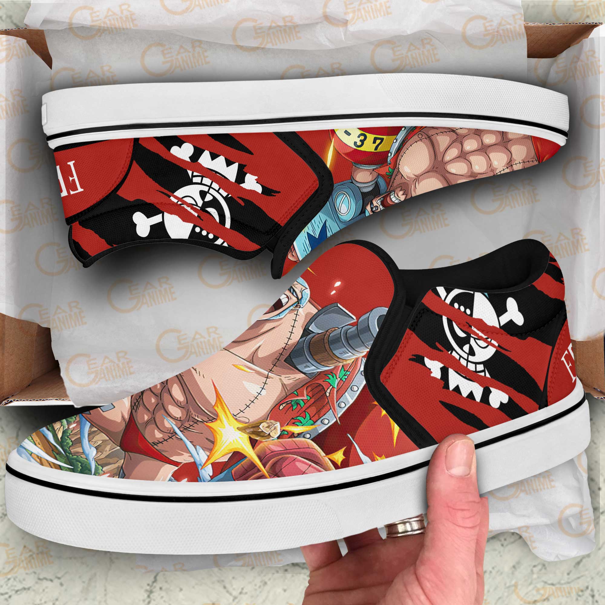 franky one piece slip ons gearanime 3 - One Piece Gifts