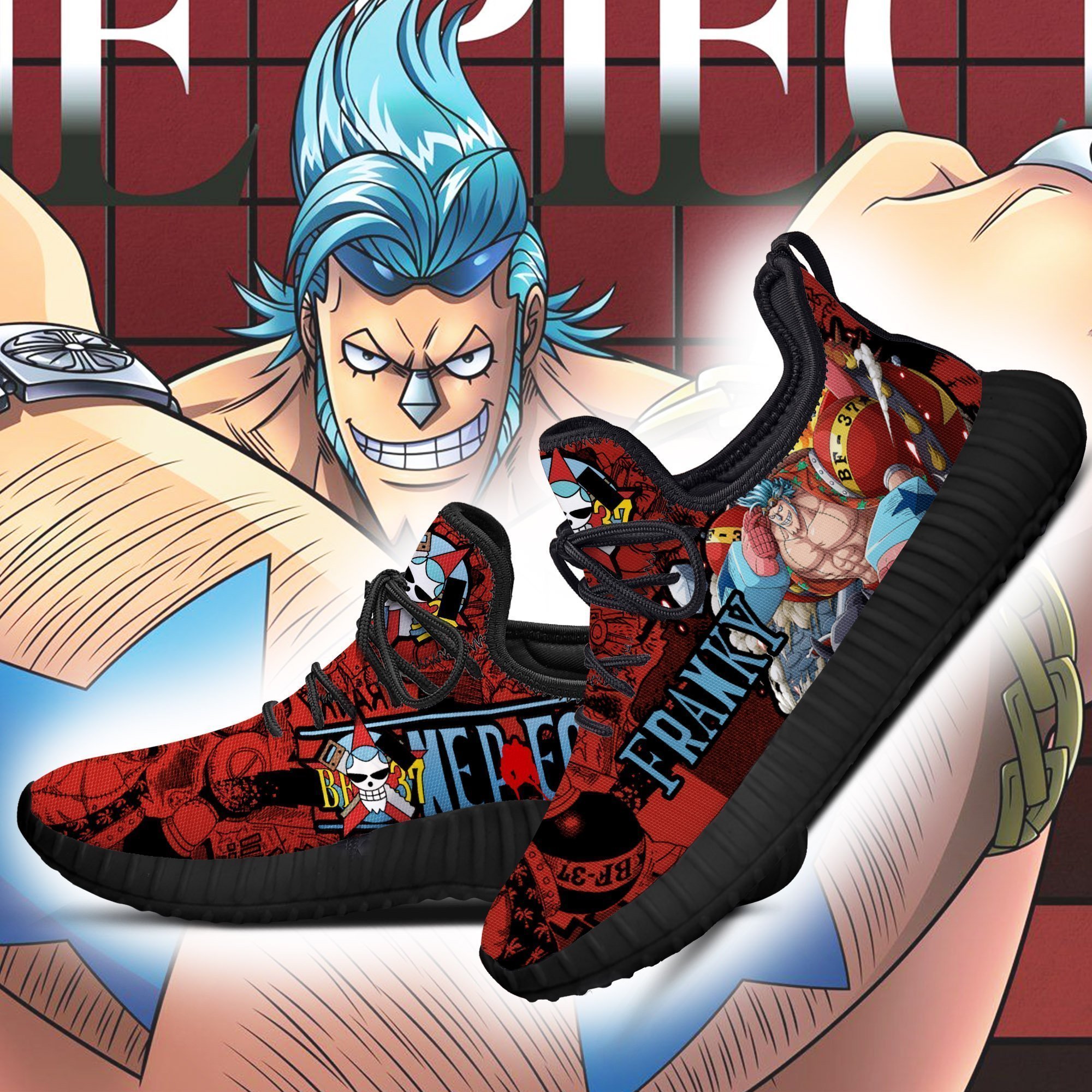franky reze shoes one piece anime shoes fan gift idea tt04 gearanime 2 - One Piece Gifts