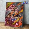 luffy combat one piece wall art with framed 765 - One Piece Gifts