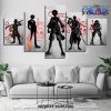 new style 5 pieces one piece team canvas wall art 833 - One Piece Gifts