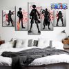 new style 5 pieces one piece team canvas wall art 886 - One Piece Gifts