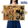one piece character profile kraft paper poster 166 - One Piece Gifts