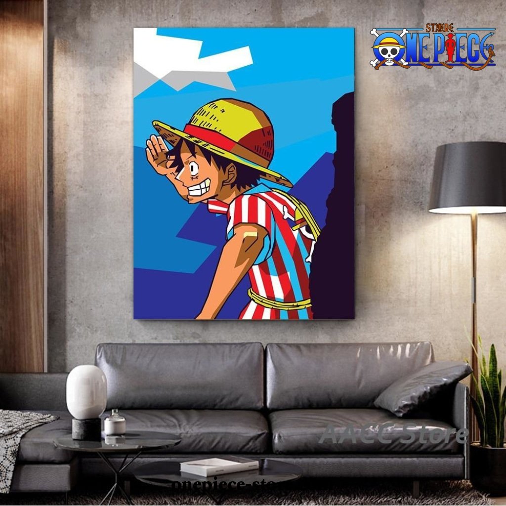 one piece luffy see 3d wall art 123 - One Piece Gifts