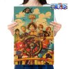 one piece luffy team kraft paper poster 260 - One Piece Gifts