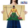 one piece roronoa zoro three sword kraft paper poster 149 - One Piece Gifts