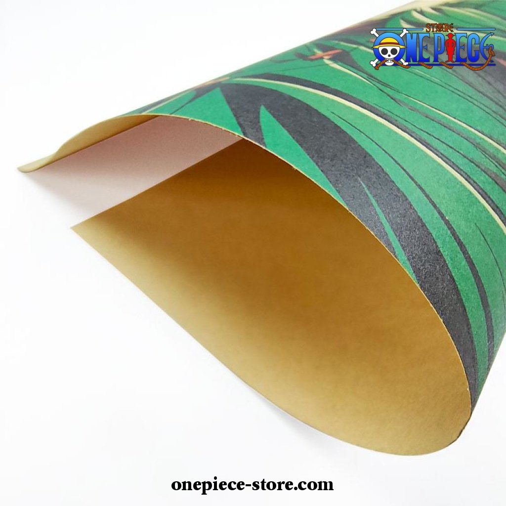 one piece roronoa zoro three sword kraft paper poster 247 - One Piece Gifts