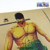 one piece roronoa zoro three sword kraft paper poster 925 - One Piece Gifts