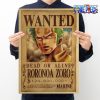 one piece roronoa zoro wanted kraft paper poster 403 - One Piece Gifts