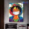 one piece wall art smile luffy 3d canvas 177 - One Piece Gifts
