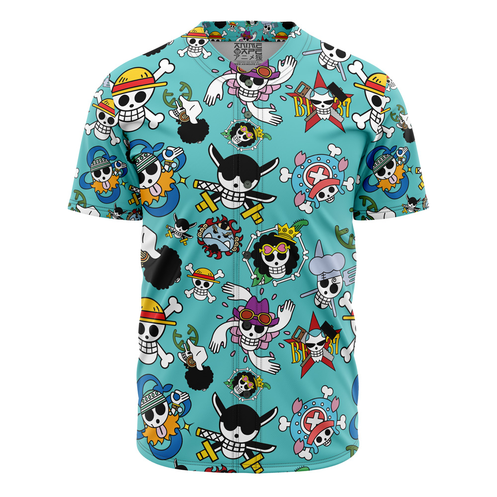 strawhats Baseball Jersey front - One Piece Gifts