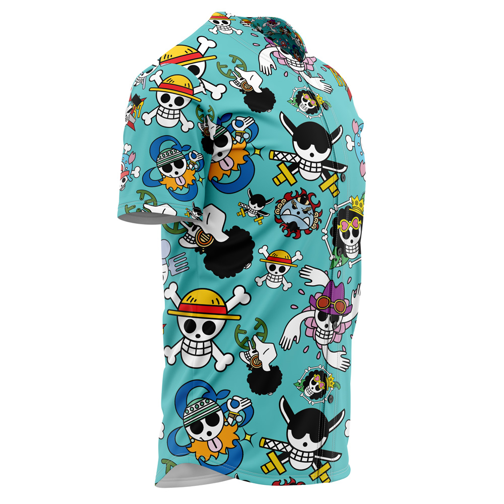 strawhats Baseball Jersey side - One Piece Gifts