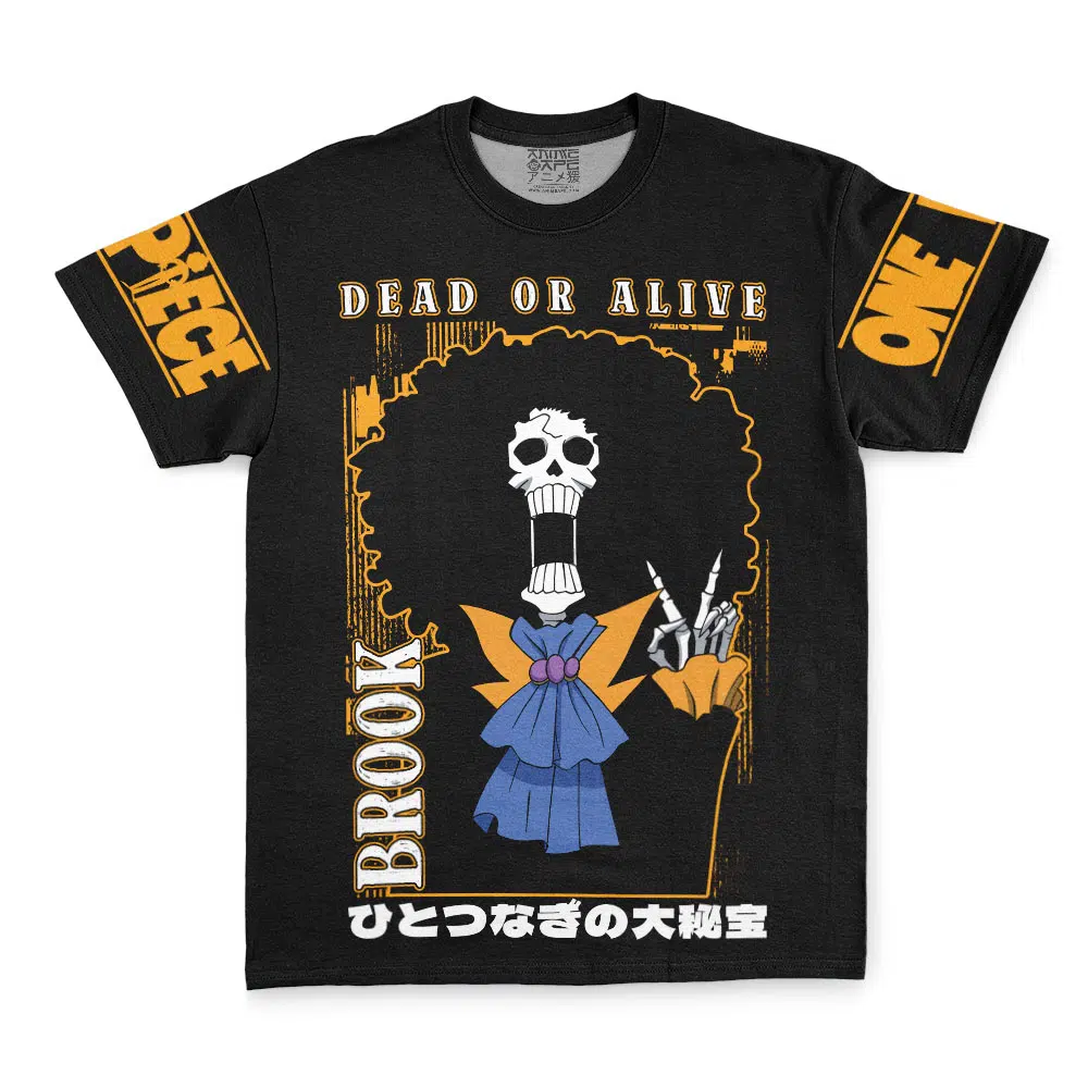 Brook Dead Or Alive One Piece Streetwear T Shirt FRONT - One Piece Gifts