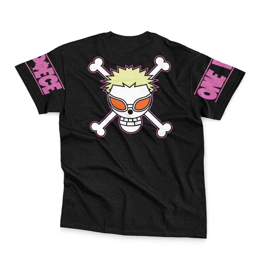 Doflamingo Dead Or Alive One Piece Streetwear T Shirt BACK WRINKLY - One Piece Gifts