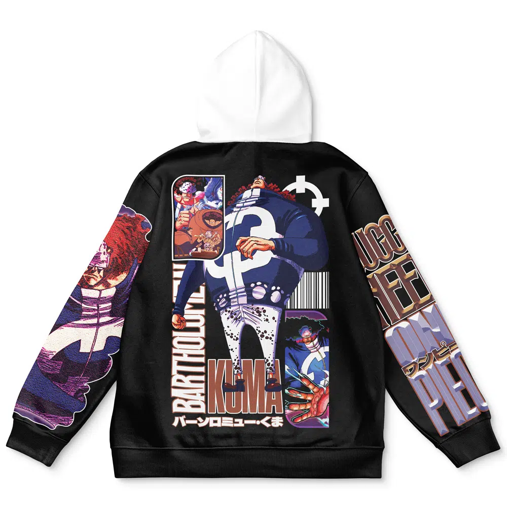 kuma Streetwear Hoodie back - One Piece Gifts